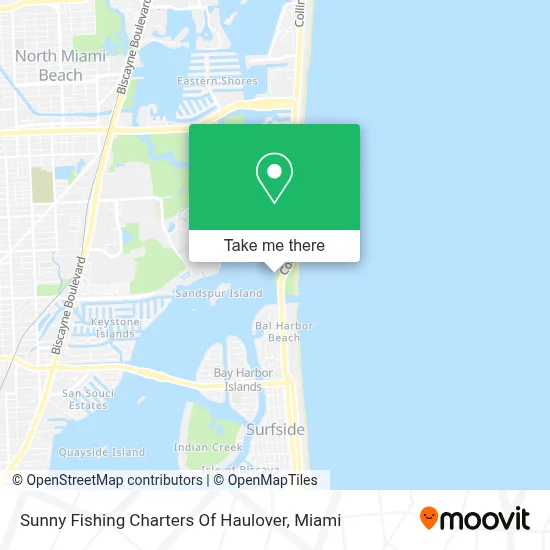 Sunny Fishing Charters Of Haulover map