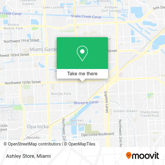 Ashley Store map