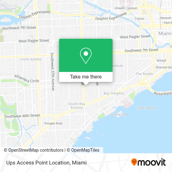 Ups Access Point Location map