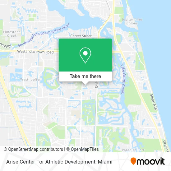 Arise Center For Athletic Development map