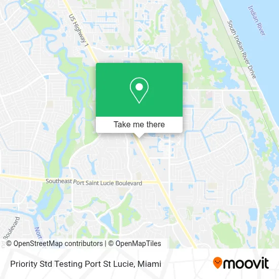 Priority Std Testing Port St Lucie map