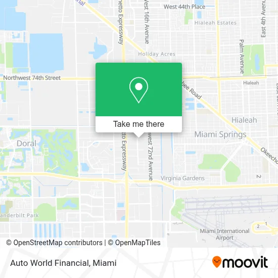 Auto World Financial map