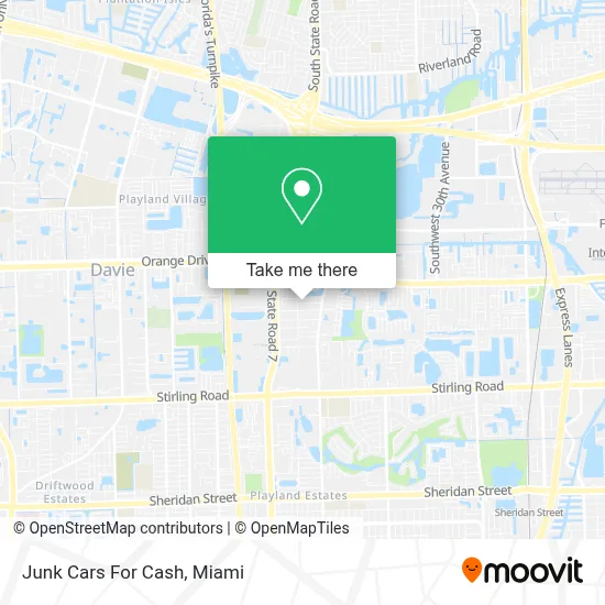 Junk Cars For Cash map