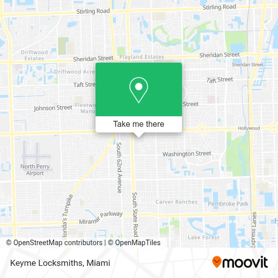Keyme Locksmiths map