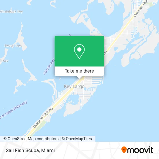 Sail Fish Scuba map