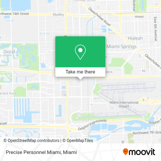 Precise Personnel Miami map