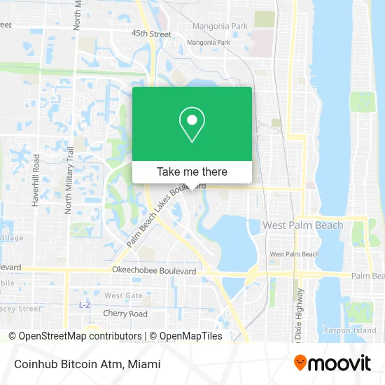 Coinhub Bitcoin Atm map
