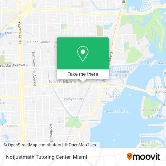 Notjustmath Tutoring Center map