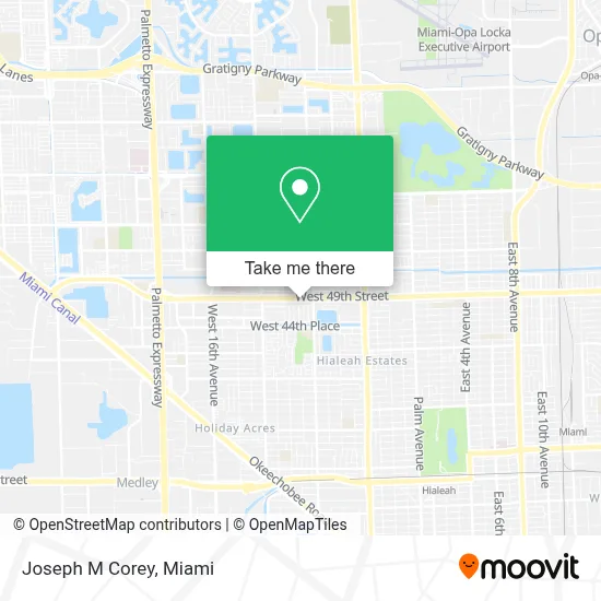 Joseph M Corey map