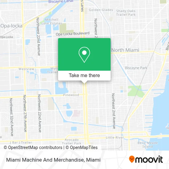 Miami Machine And Merchandise map