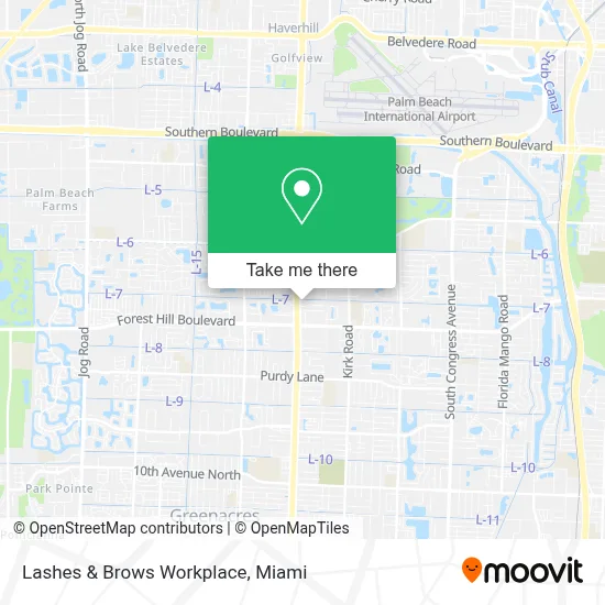 Lashes & Brows Workplace map