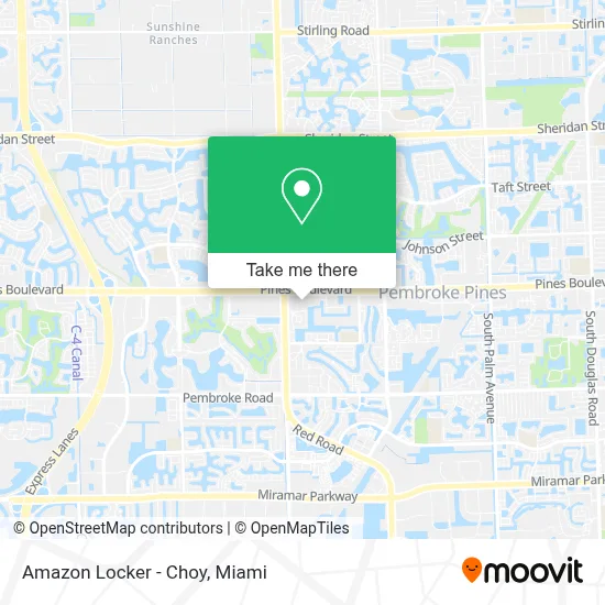 Amazon Locker - Choy map