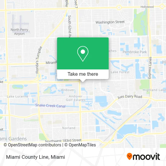 Miami County Line map