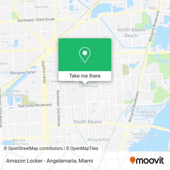 Amazon Locker - Angelamaria map