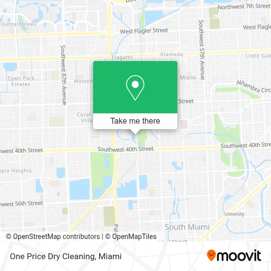 One Price Dry Cleaning map