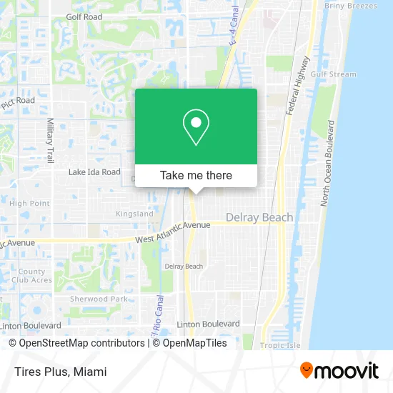 Tires Plus map