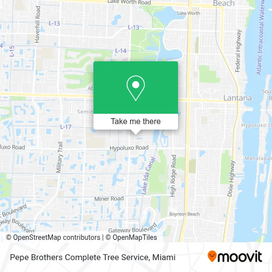Pepe Brothers Complete Tree Service map
