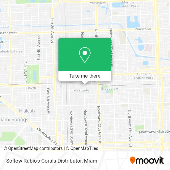 Soflow Rubio's Corals Distributor map