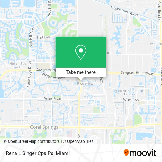 Rena L Singer Cpa Pa map