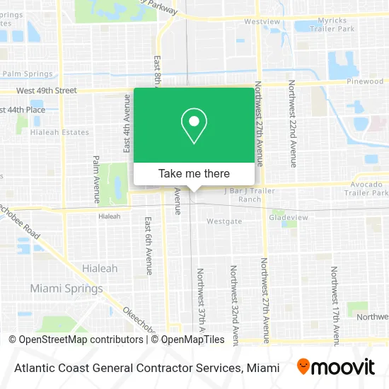 Atlantic Coast General Contractor Services map