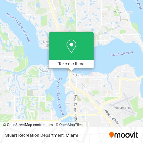 Stuart Recreation Department map