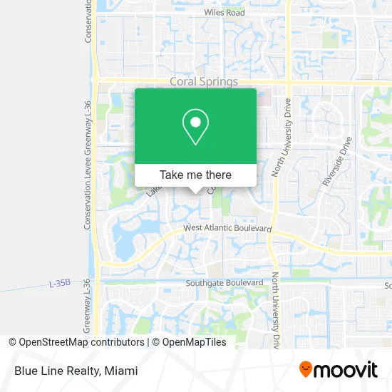 Blue Line Realty map
