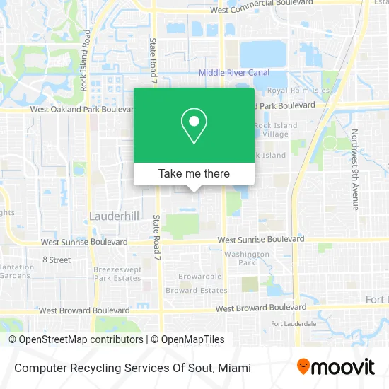 Computer Recycling Services Of Sout map