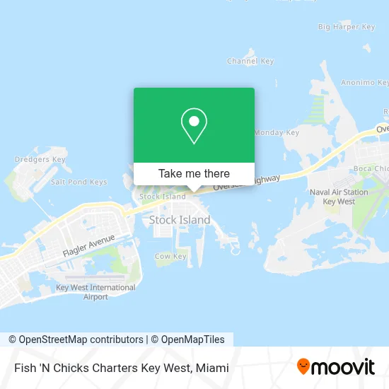 Fish 'N Chicks Charters Key West map