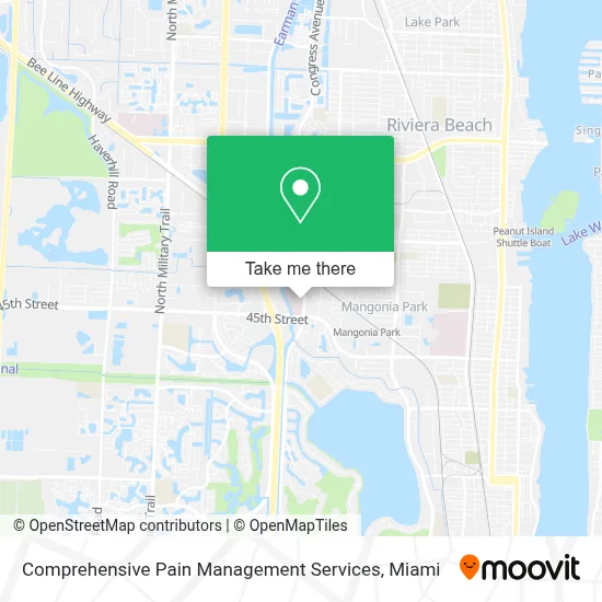 Comprehensive Pain Management Services map