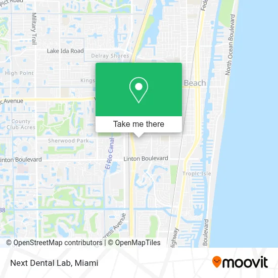 Next Dental Lab map