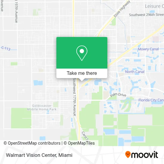 Walmart Vision Center map