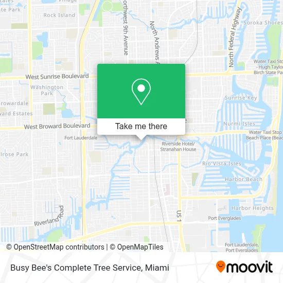 Busy Bee's Complete Tree Service map