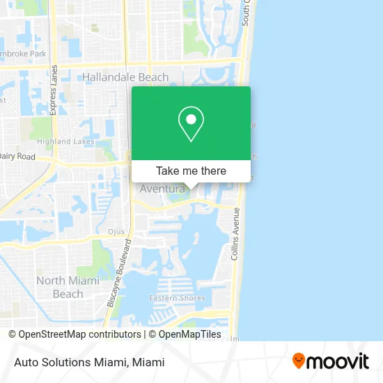 Auto Solutions Miami map