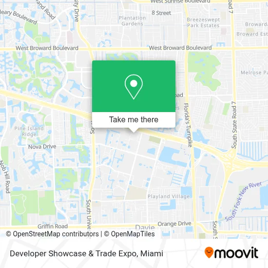 Developer Showcase & Trade Expo map