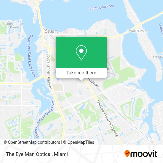 The Eye Man Optical map