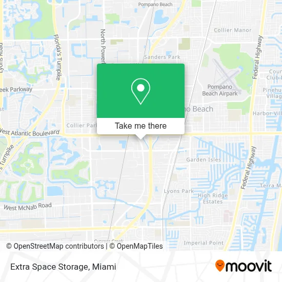 Extra Space Storage map