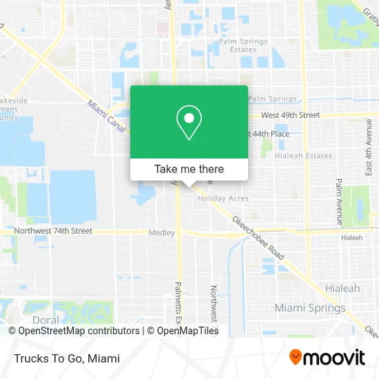 Trucks To Go map
