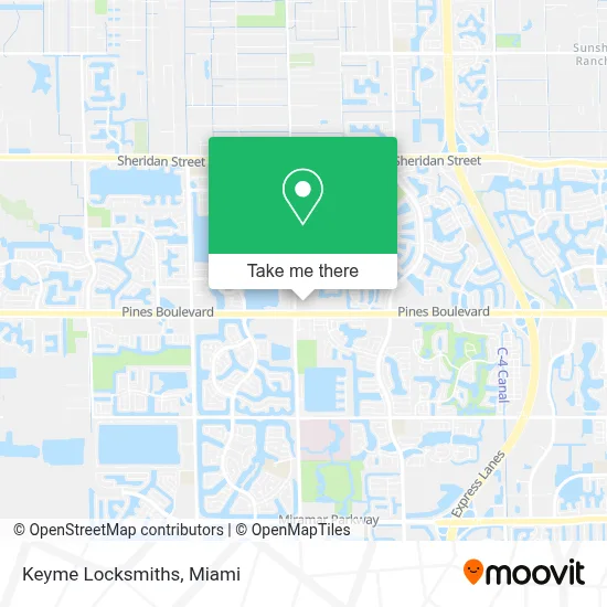 Keyme Locksmiths map