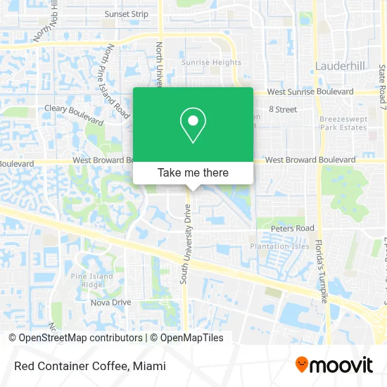 Red Container Coffee map