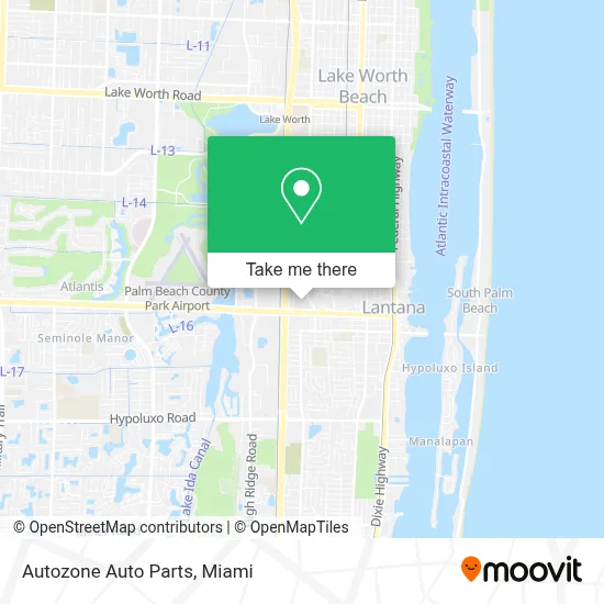 Autozone Auto Parts map