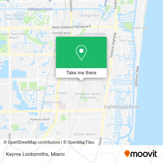 Keyme Locksmiths map