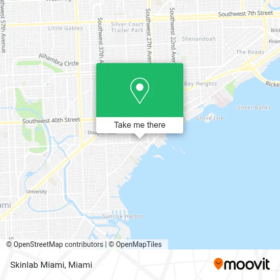 Skinlab Miami map