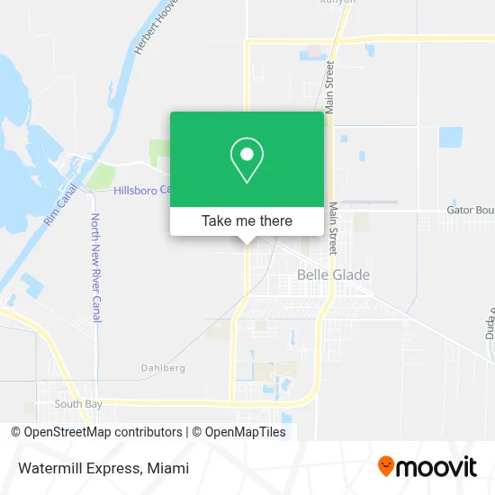 Watermill Express map