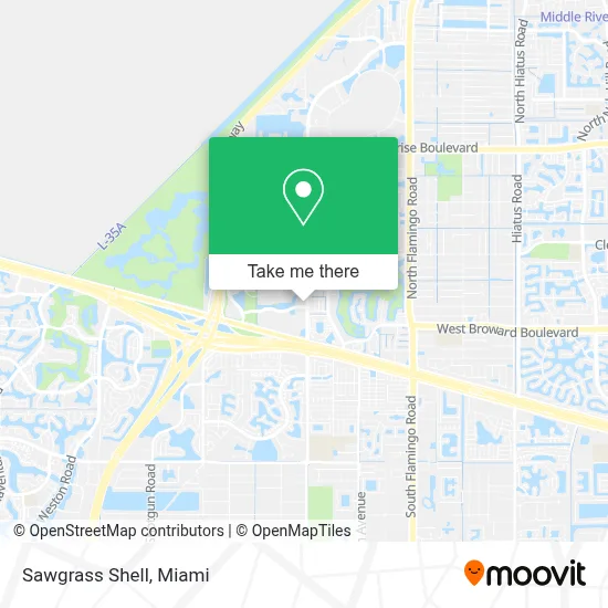 Sawgrass Shell map