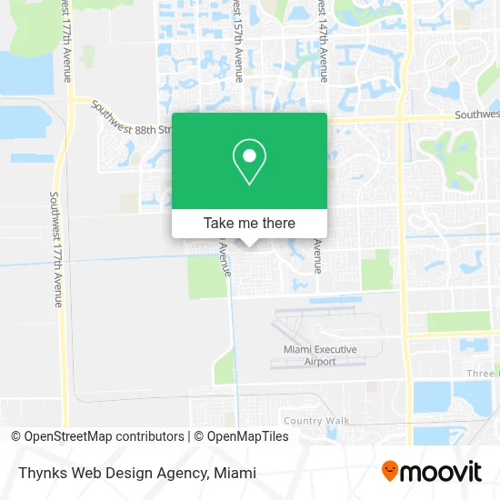 Thynks Web Design Agency map
