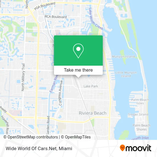 Wide World Of Cars.Net map