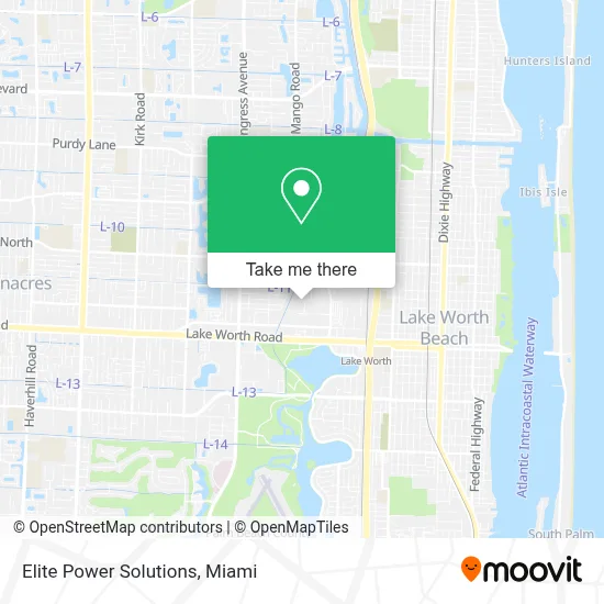 Elite Power Solutions map