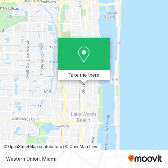 Western Union map