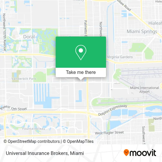 Universal Insurance Brokers map