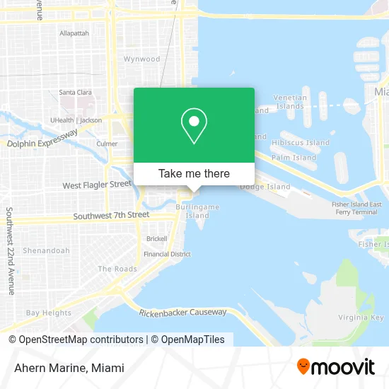 Ahern Marine map